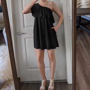 BP. One Shoulder Ruffle Dress, Size S